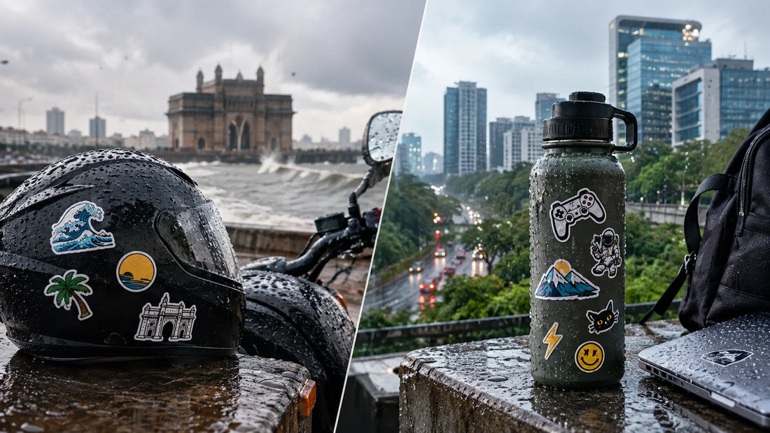 Monsoon vs. Drache: Can Our Waterproof Stickers Survive the Mumbai &amp; Bangalore Rains?