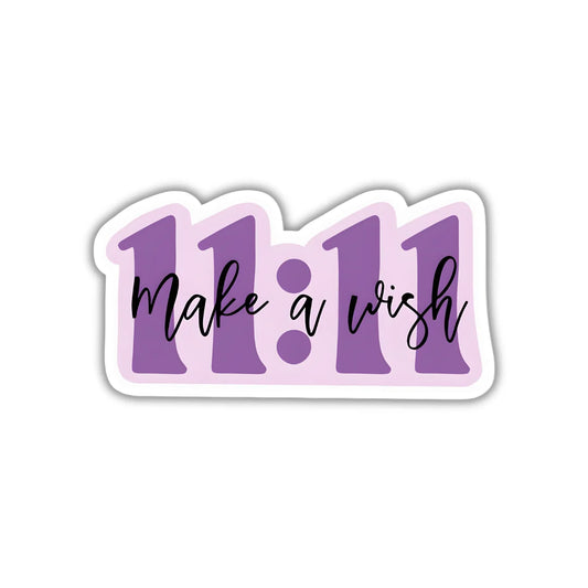11:11 Wish design sticker with stylish high-quality printing, durable finish and zero-residue removal by Drache