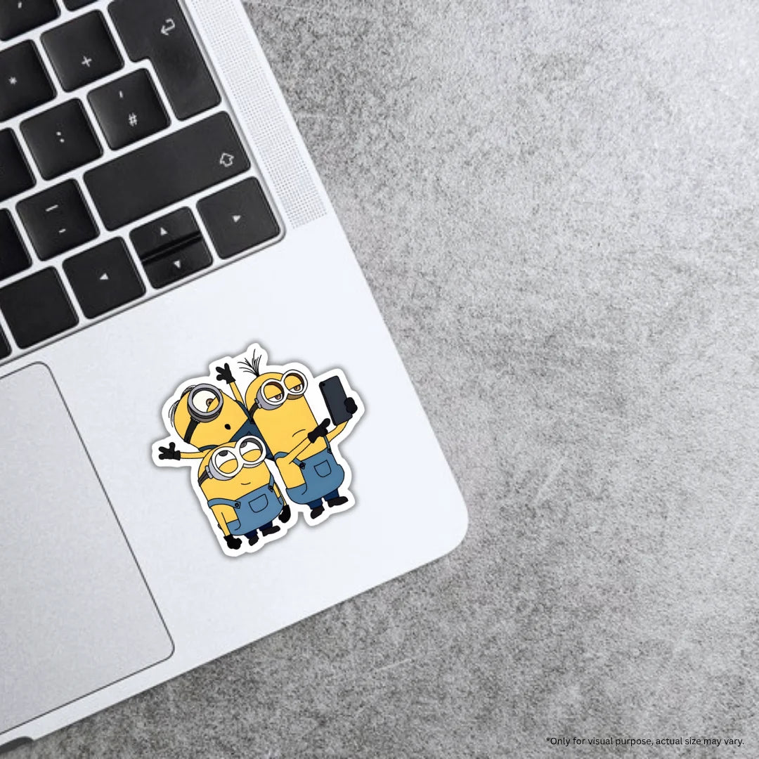3 Minions premium waterproof and scratch-resistant sticker by Drache