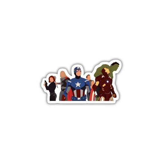 All Avengers high-quality premium sticker with zero residue by Drache