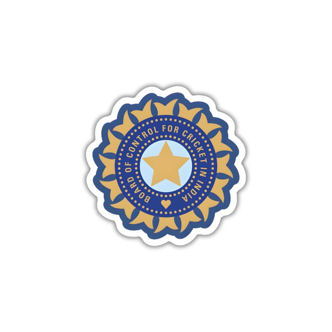 BCCI Logo design sticker with durable finish, high-quality printing and zero-residue removal by Drache