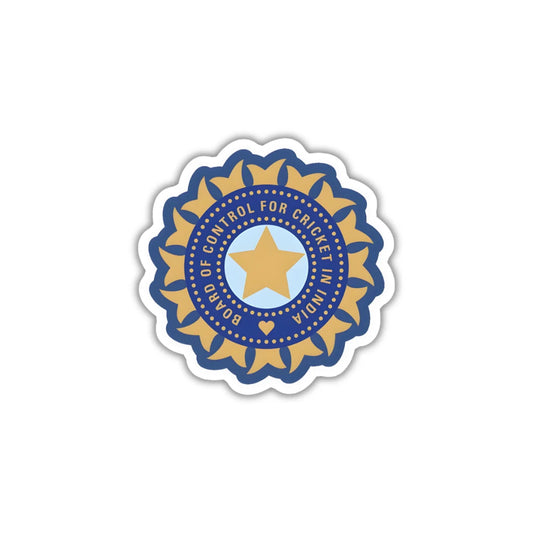 BCCI Logo design sticker with durable finish, high-quality printing and zero-residue removal by Drache