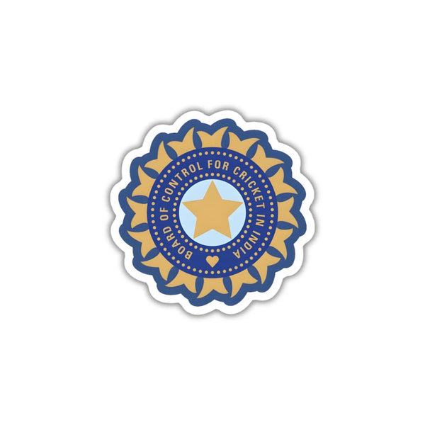 BCCI Logo design sticker with durable finish, high-quality printing and zero-residue removal by Drache