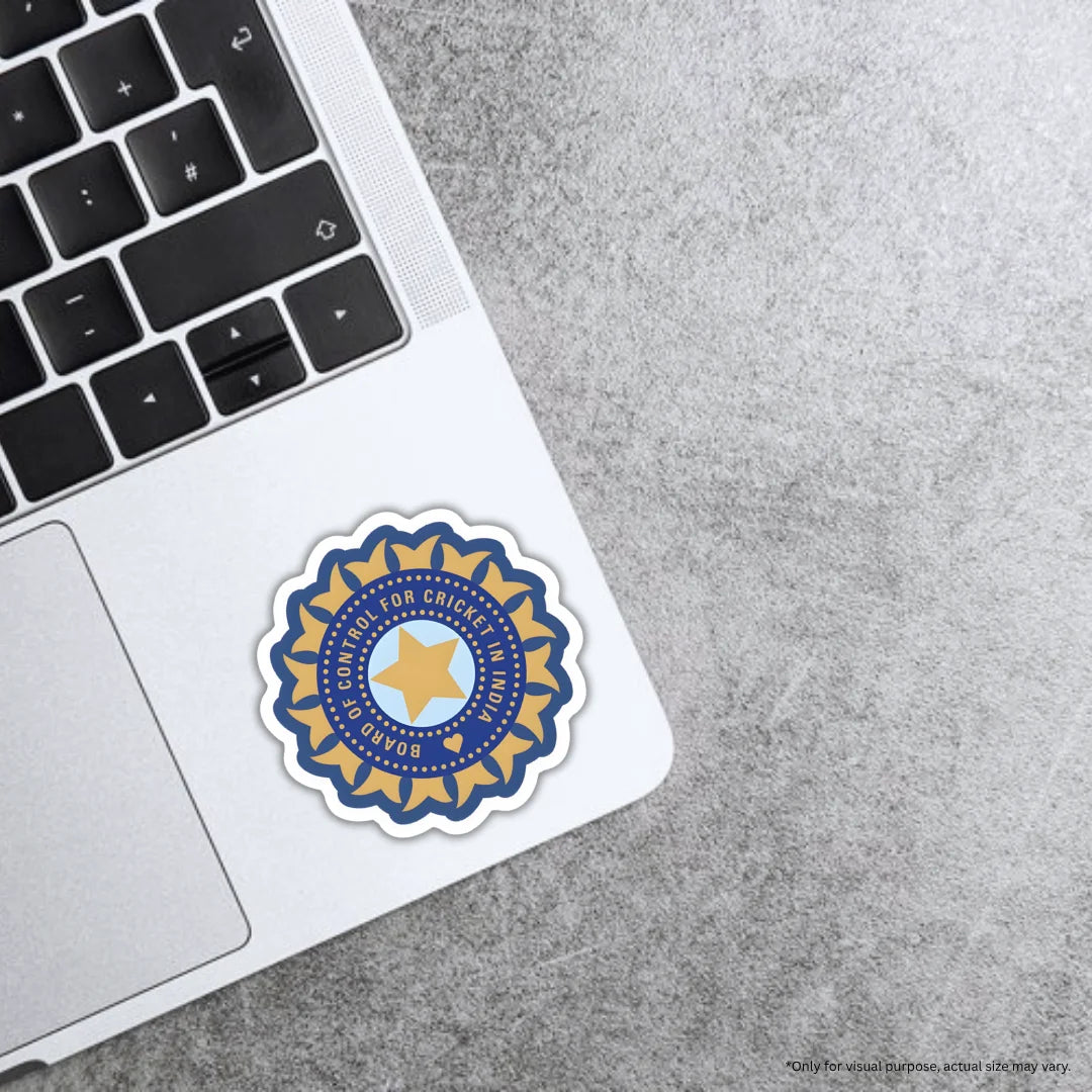 BCCI Logo sticker featuring premium printing, waterproof quality and scratch-resistant finish by Drache