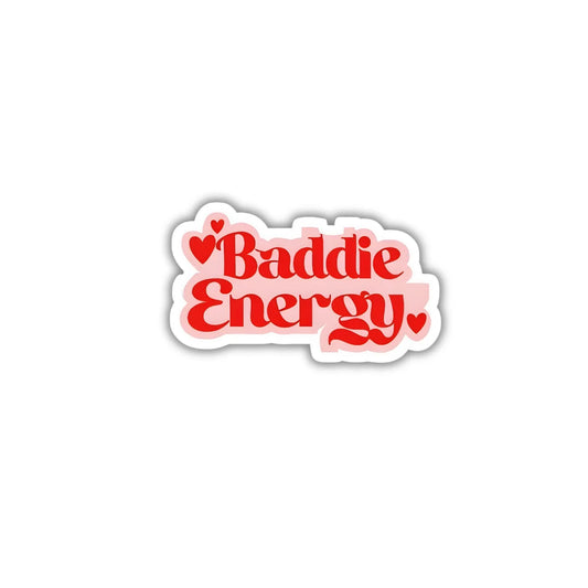 Baddie Energy design sticker with stylish high-quality printing, durable finish and zero-residue removal by Drache