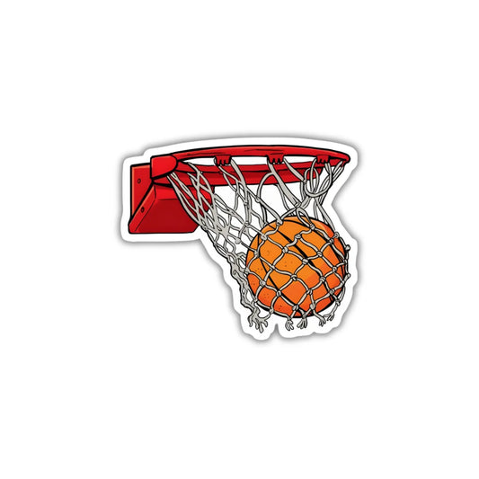 Basketball Basket design sticker with durable finish, high-quality printing and zero-residue removal by Drache
