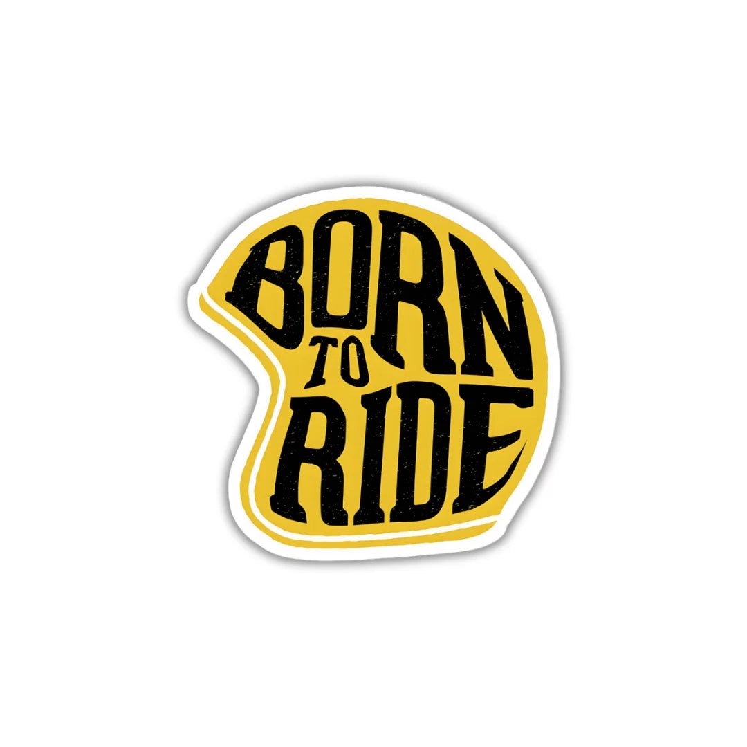 Born to Ride design sticker with stylish high-quality printing, durable finish and zero-residue removal by Drache
