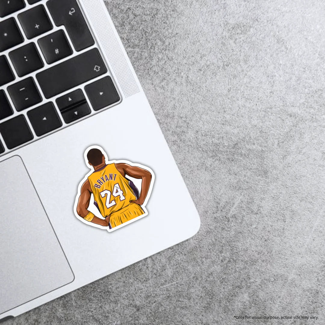 Bryant 24 sticker featuring premium printing, waterproof quality and scratch-resistant finish by Drache