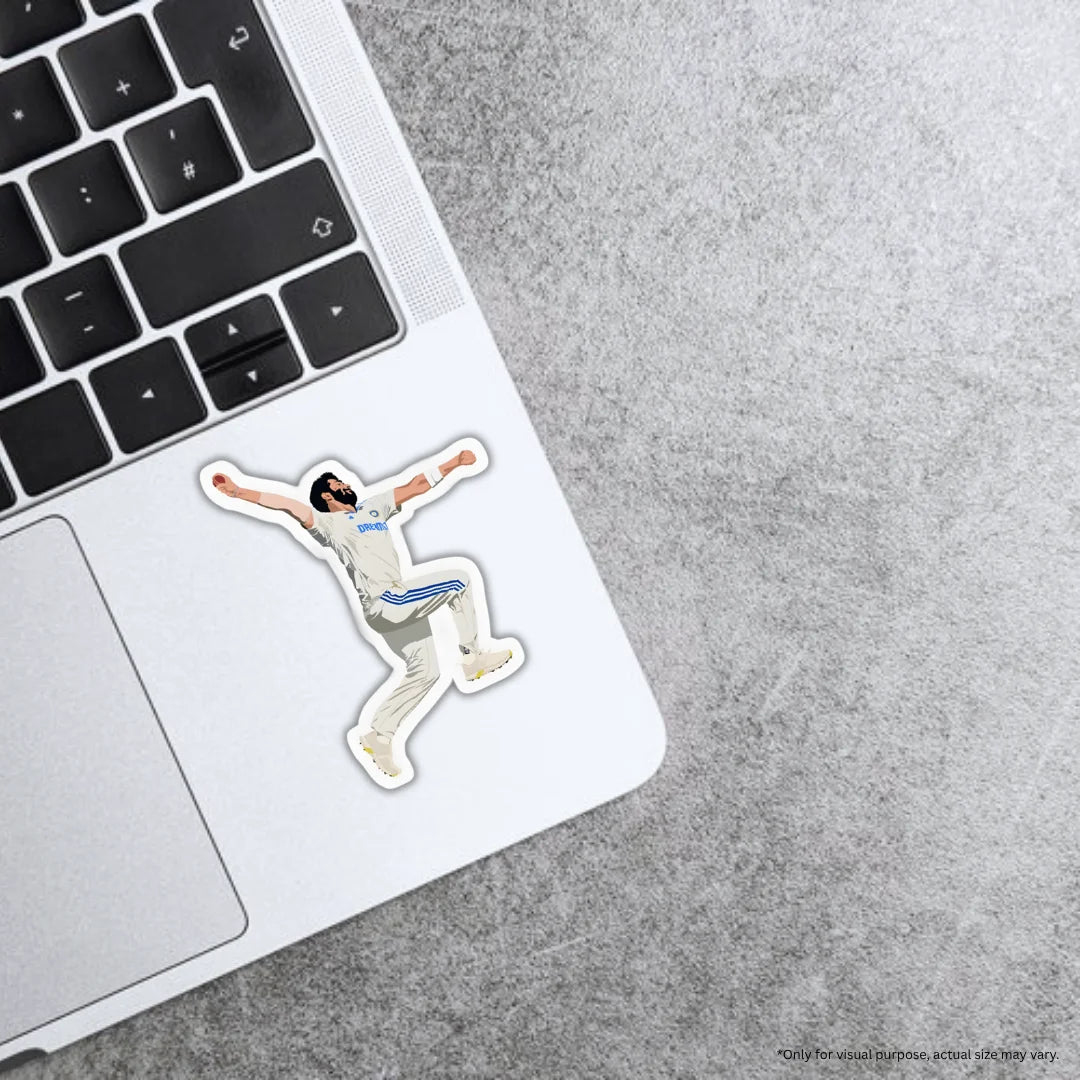 Bumrah sticker featuring premium printing, waterproof quality and scratch-resistant finish by Drache