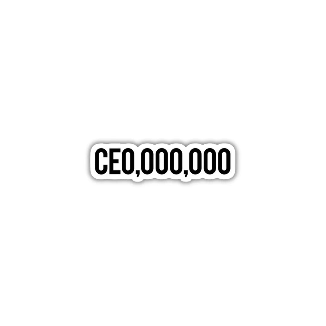 CEOOOOOOO design sticker with stylish high-quality printing, durable finish and zero-residue removal by Drache
