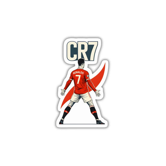 CR7 design sticker featuring durable finish, high-quality printing and zero-residue removal by Drache