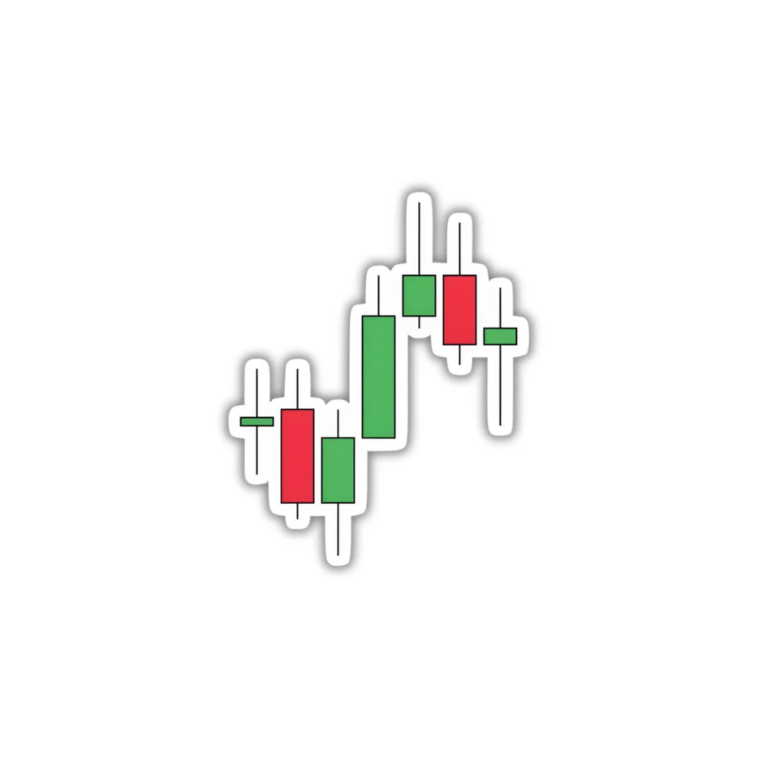 Candlestick Pattern 2 design sticker with stylish high-quality printing, durable finish and zero-residue removal by Drache
