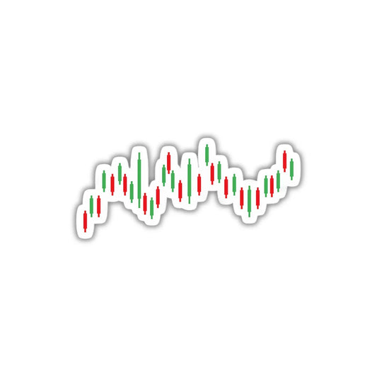 Candlestick Pattern design sticker with stylish high-quality printing, durable finish and zero-residue removal by Drache