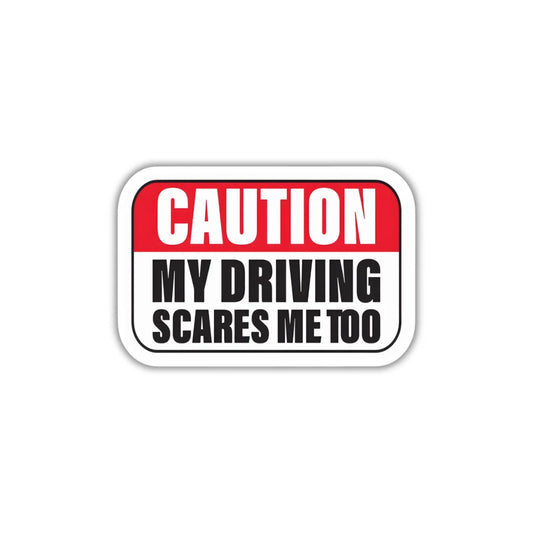 Caution Warning design sticker with high-quality printing, durable finish and zero-residue removal by Drache