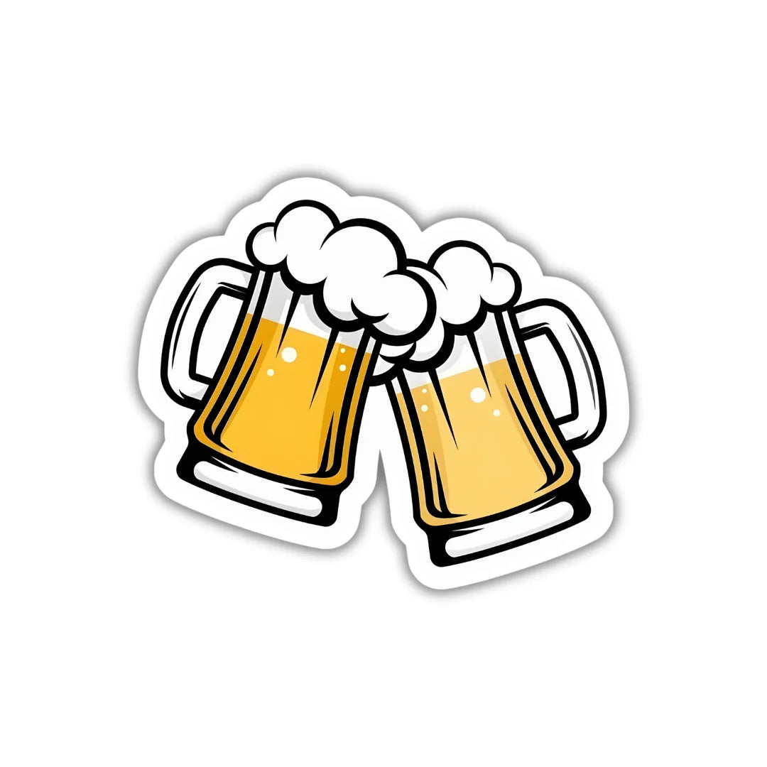Cheers design sticker with stylish high-quality printing, durable finish and zero-residue removal by Drache