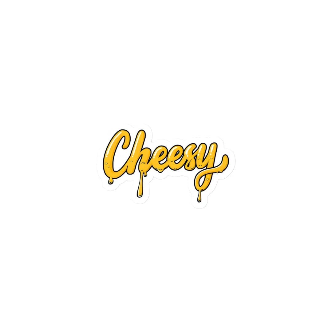 Cheesy Drops design sticker with stylish high-quality printing, durable finish and zero-residue removal by Drache