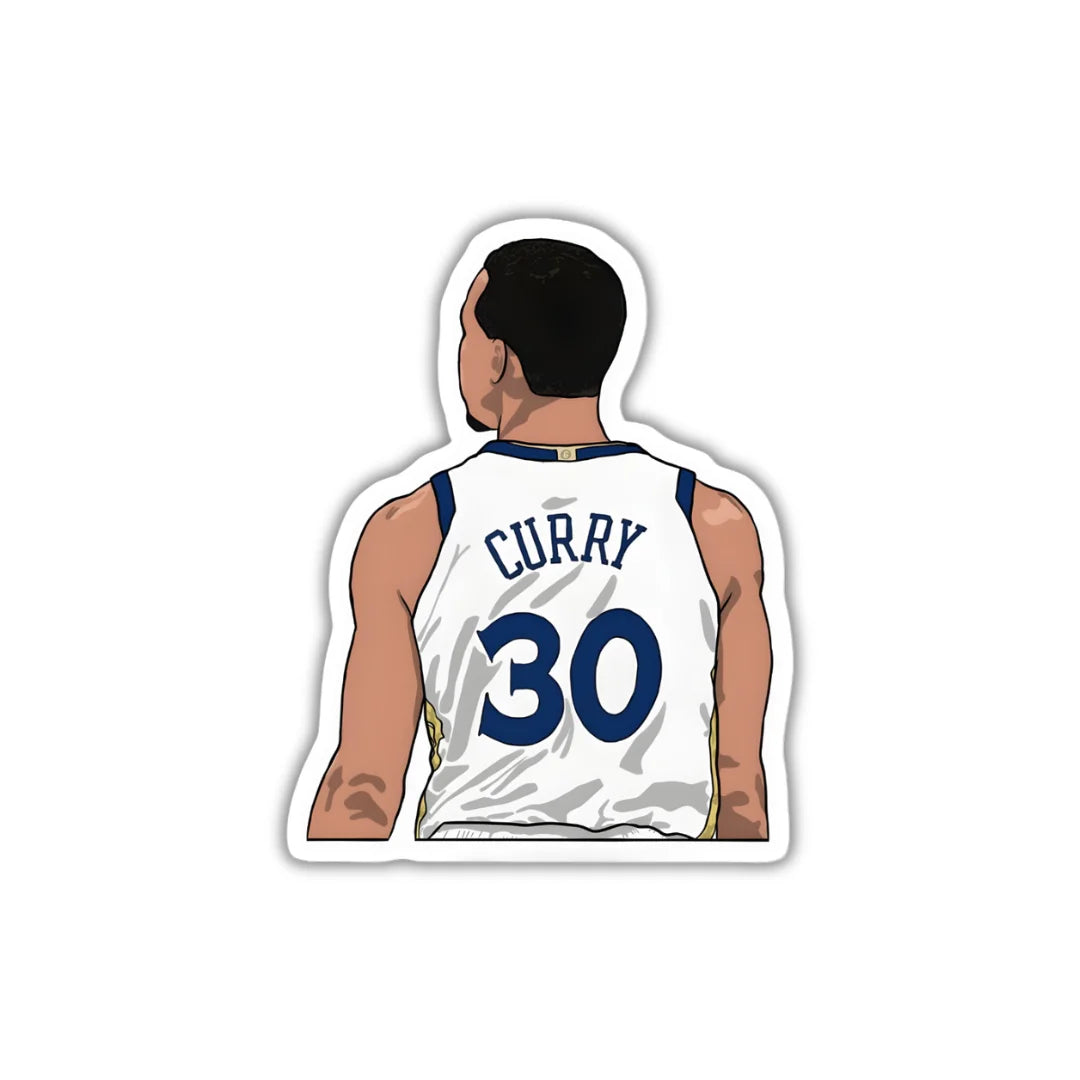Curry 30 design sticker with durable finish, high-quality printing and zero-residue removal by Drache