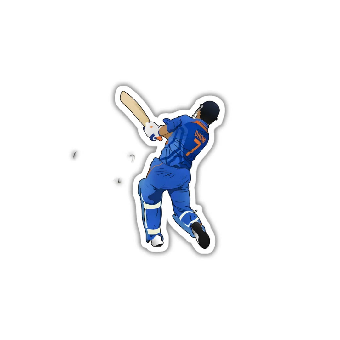 Dhoni 7 design sticker with durable finish, high-quality printing and zero-residue removal by Drache
