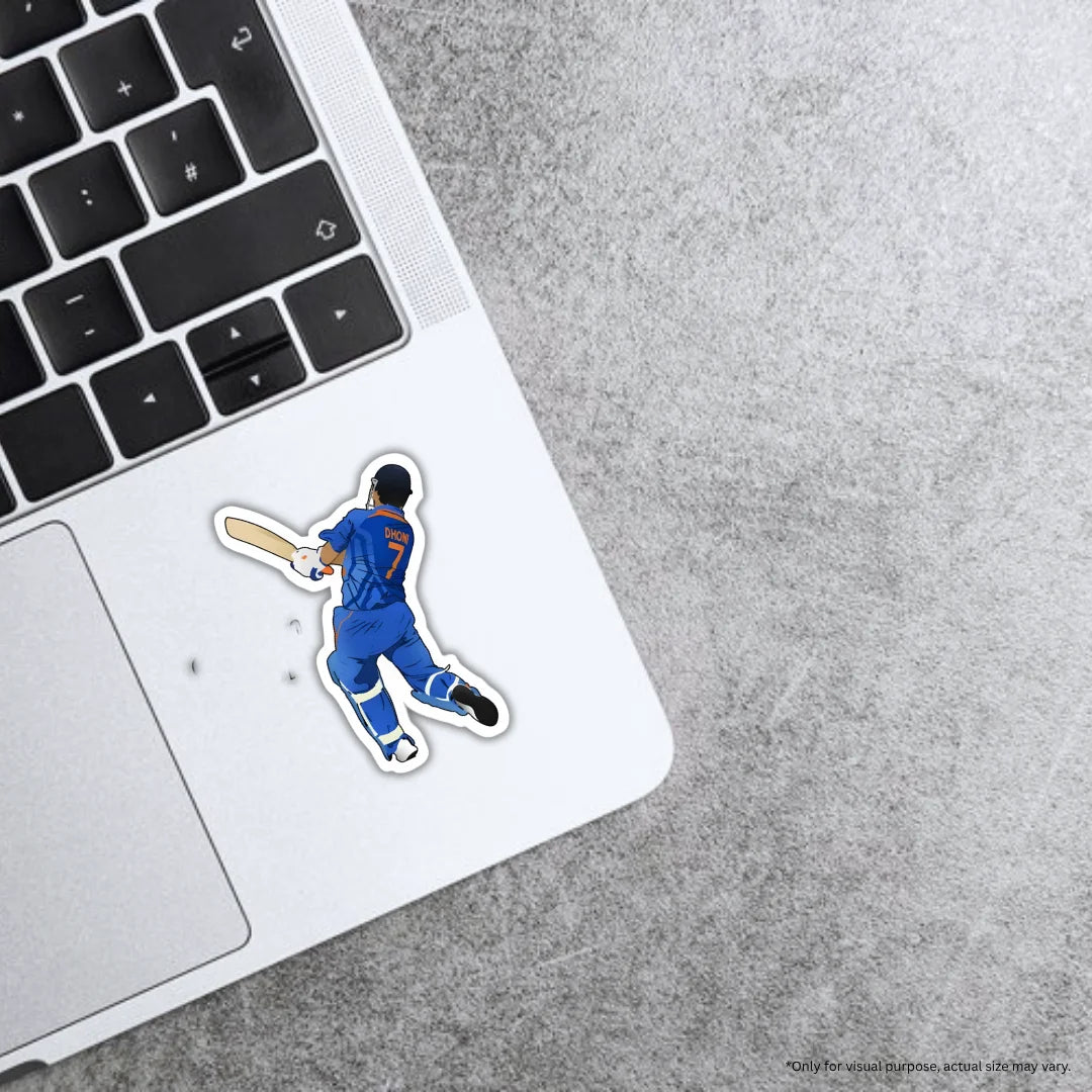 Dhoni 7 sticker featuring premium printing, waterproof quality and scratch-resistant finish by Drache