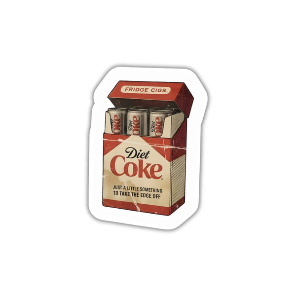 Diet Coke in Cigar Box high-quality premium sticker with zero residue by Drache