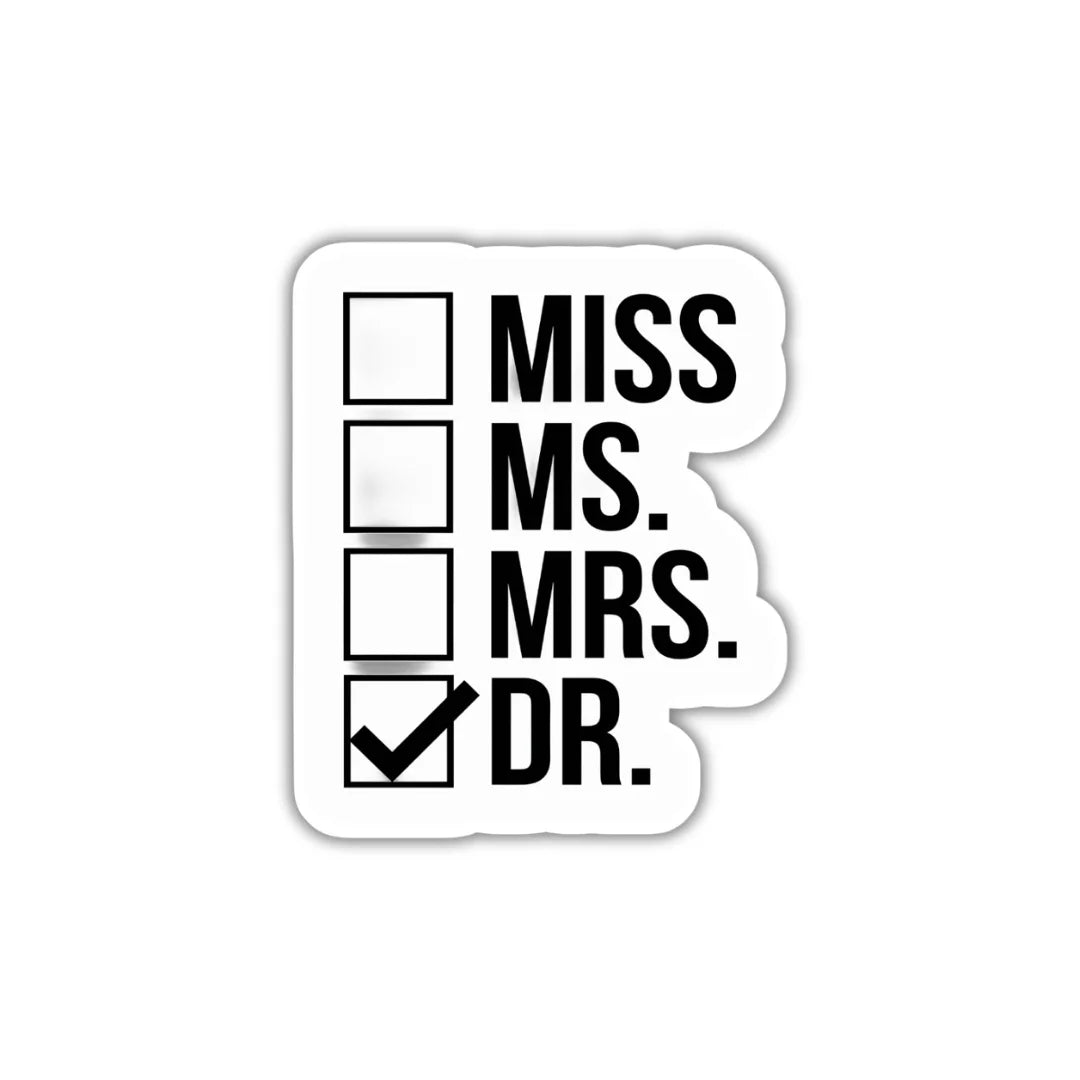 Doctor design sticker with stylish high-quality printing, durable finish and zero-residue removal by Drache