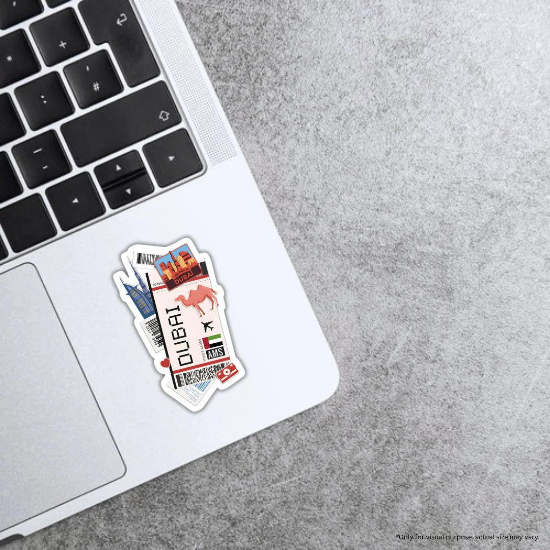 Dubai themed sticker with premium printing, waterproof quality and scratch-resistant finish by Drache