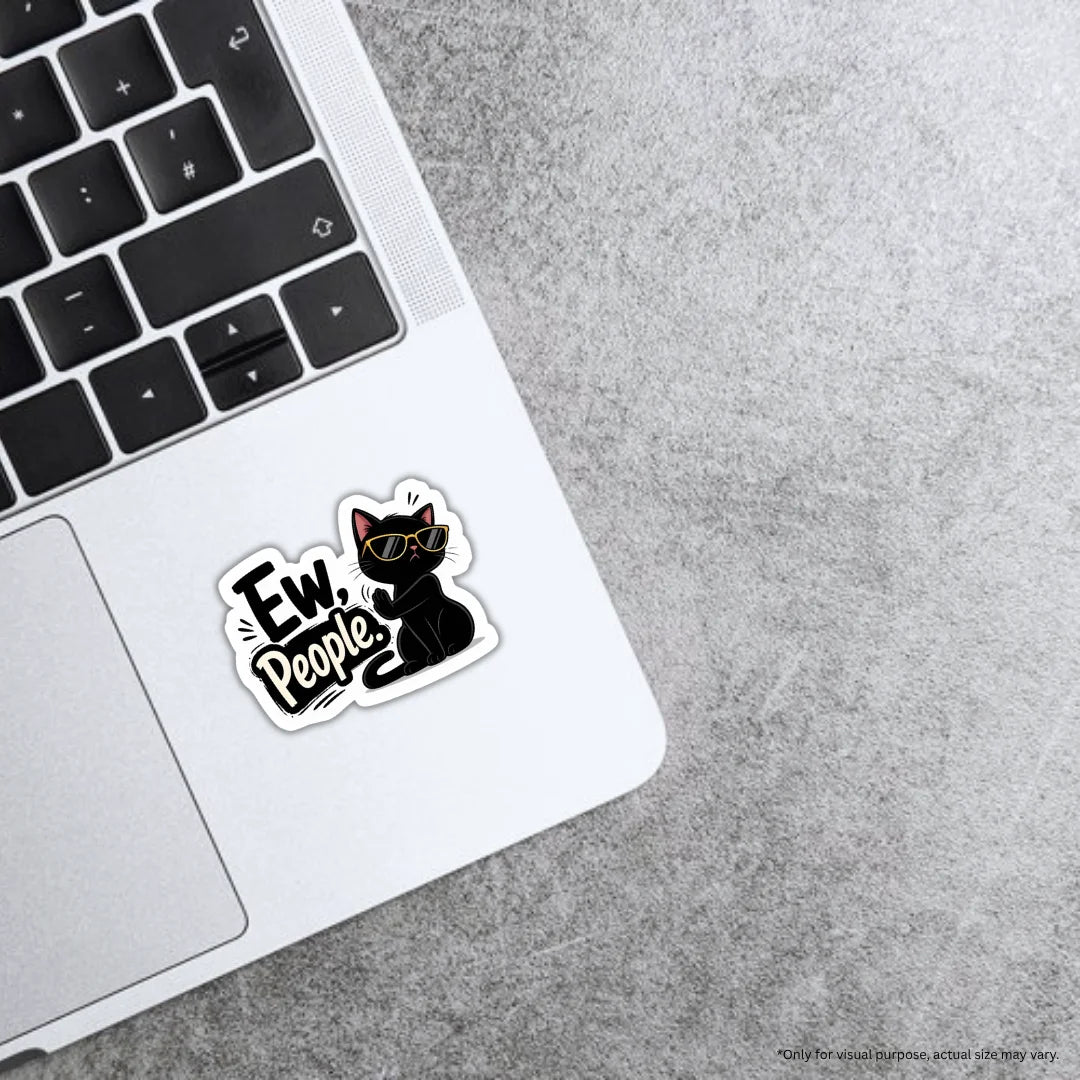 Eww People design sticker with stylish high-quality printing, durable finish and zero-residue removal by Drache