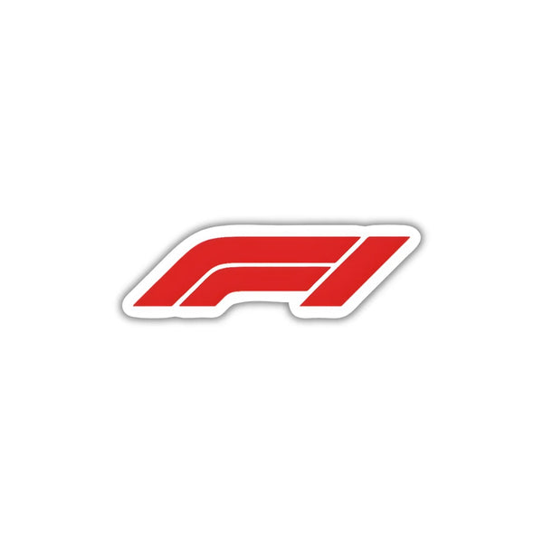 F1 Logo sticker featuring a motorsport-inspired design, premium printing, waterproof quality and scratch-resistant finish
