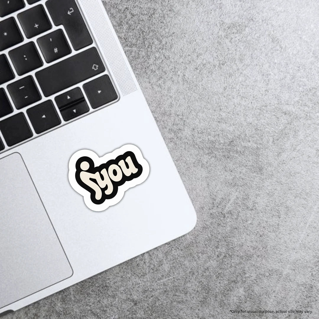 Fk You design sticker with stylish high-quality printing, durable finish and zero-residue removal by Drache