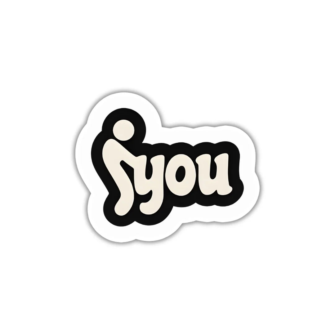 Fk You sticker featuring a bold and edgy attitude-themed design, premium printing, waterproof quality and scratch-resistant finish