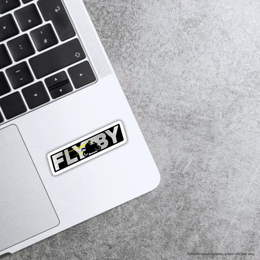 Fly By design sticker with stylish high-quality printing, durable finish and zero-residue removal by Drache