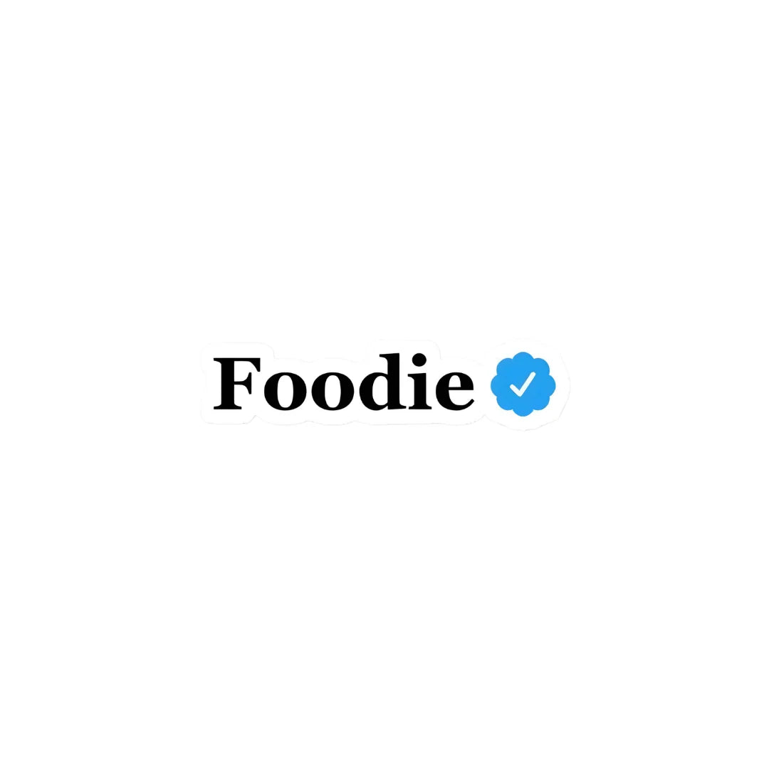 Foodie 2 design sticker with stylish high-quality printing, durable finish and zero-residue removal by Drache