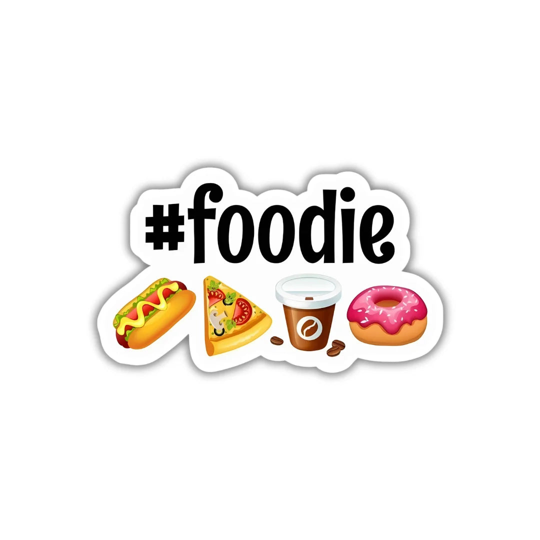 Foodie design sticker with stylish high-quality printing, durable finish and zero-residue removal by Drache