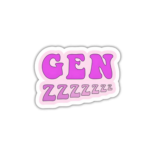 Gen Z design sticker with trendy styling, high-quality printing, durable finish and zero-residue removal by Drache