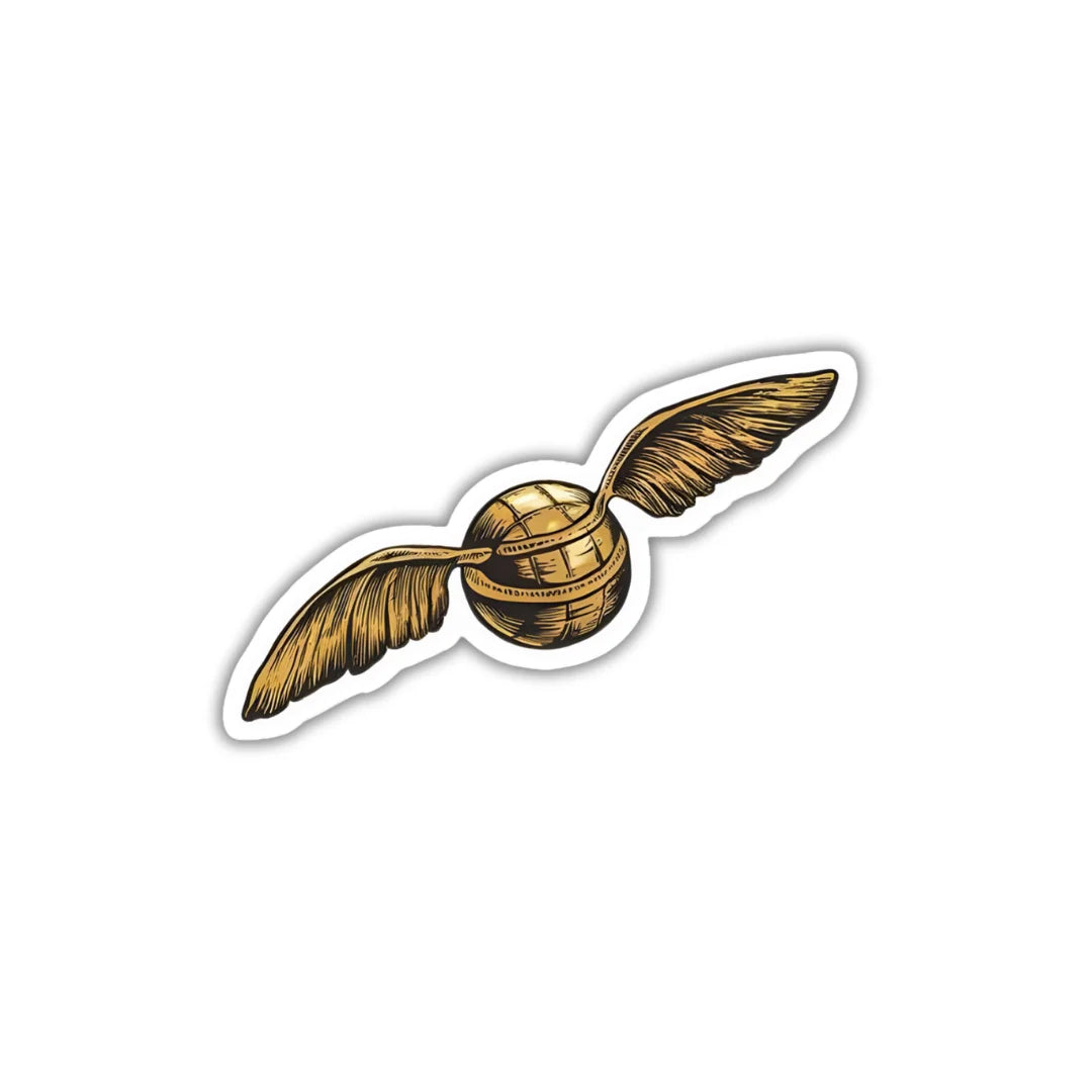 Golden Snitch high-quality premium sticker with zero residue by Drache