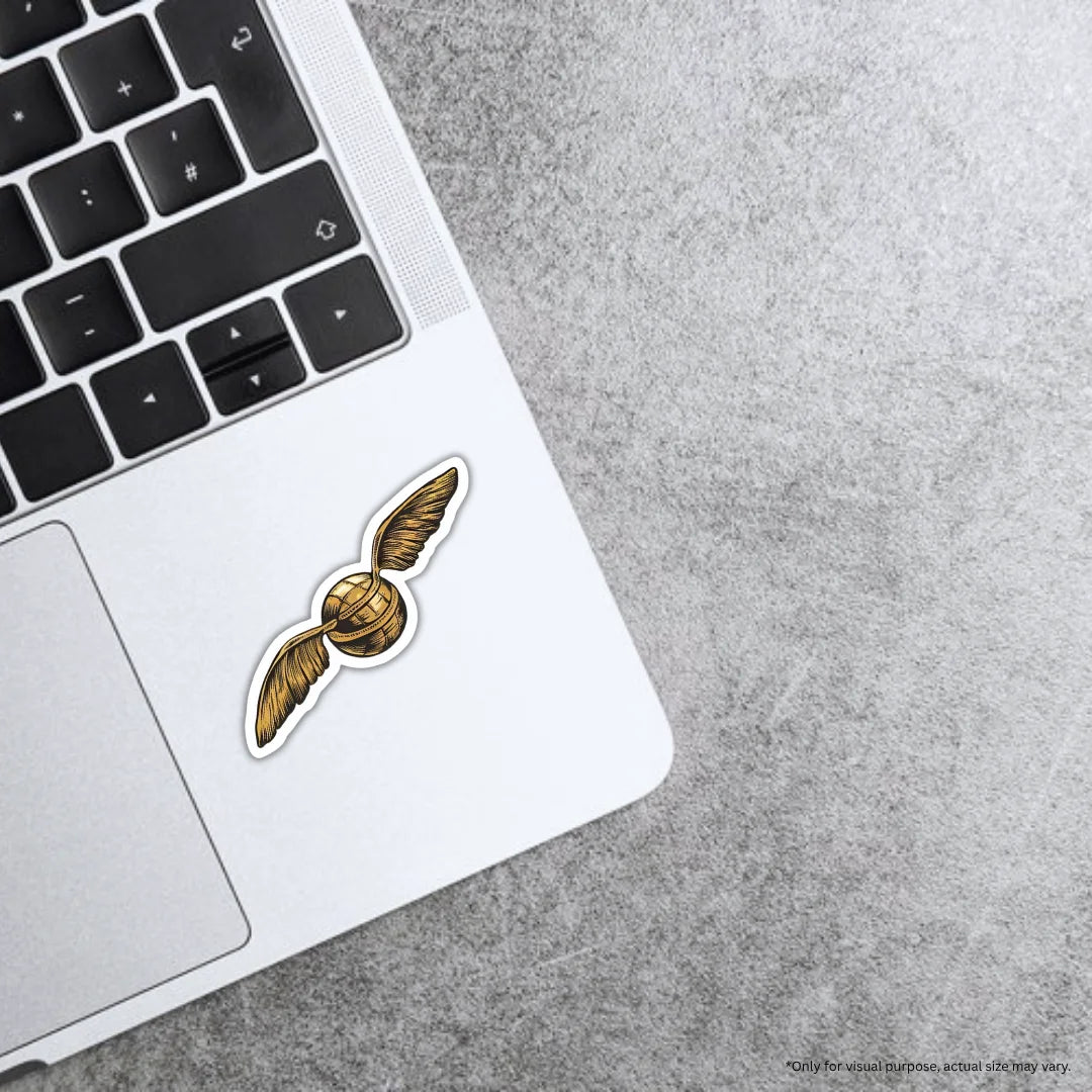 Golden Snitch premium waterproof and scratch-resistant sticker by Drache
