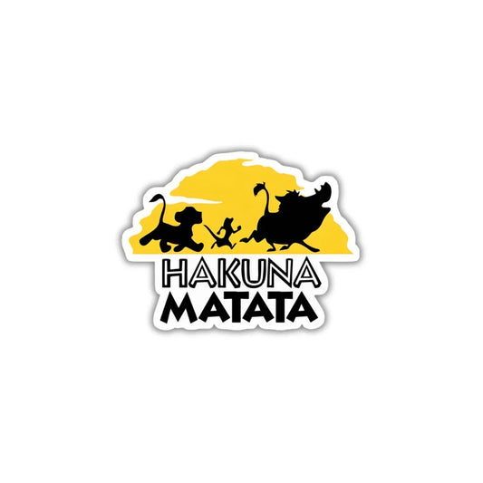 Hakuna Matata high-quality premium sticker with zero residue by Drache