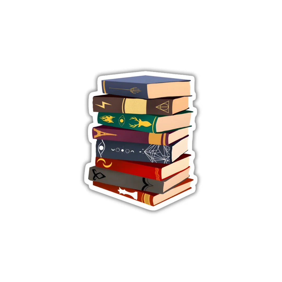 Harry Potter Books high-quality premium sticker with zero residue by Drache