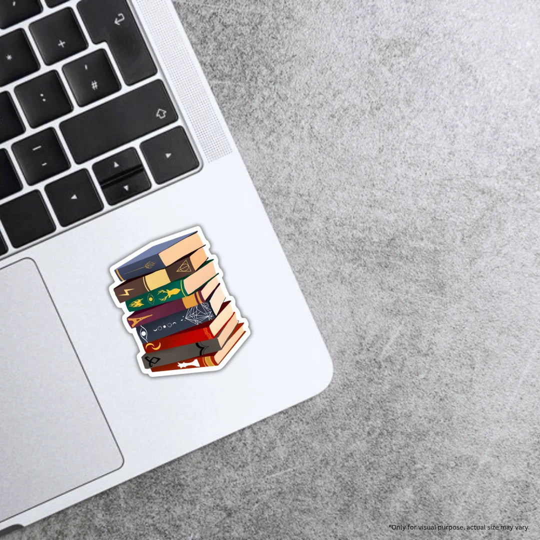 Harry Potter Books premium waterproof and scratch-resistant sticker by Drache