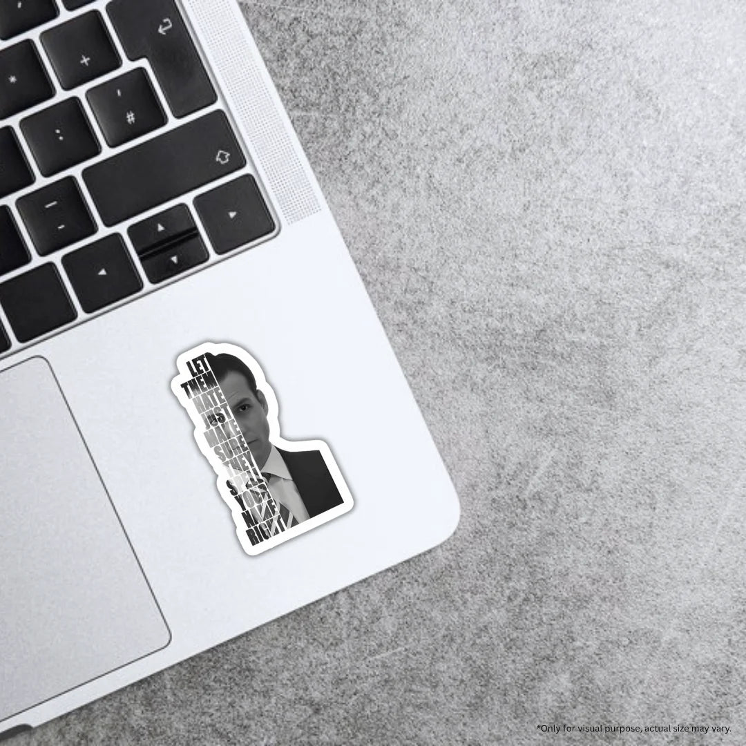 Harvey Specter premium waterproof and scratch-resistant sticker by Drache