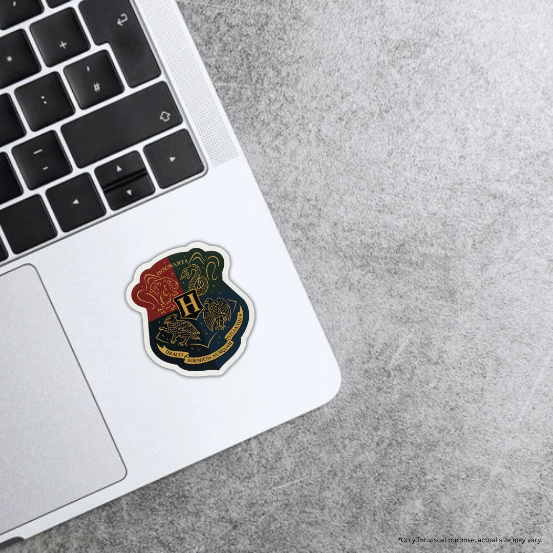 Hogwarts Badge premium waterproof and scratch-resistant sticker by Drache