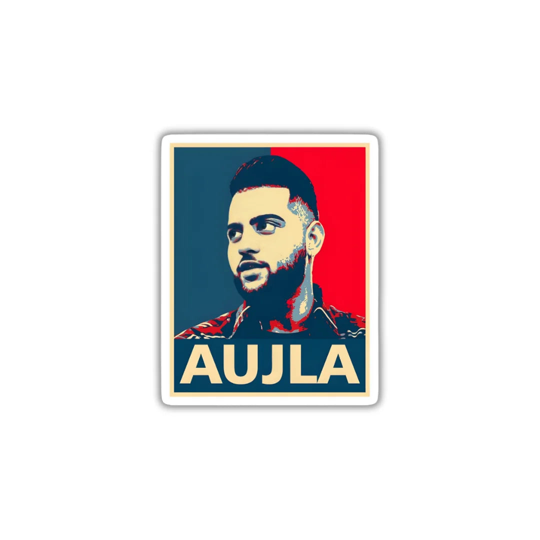 Karan Aujla high-quality premium sticker with zero residue by Drache