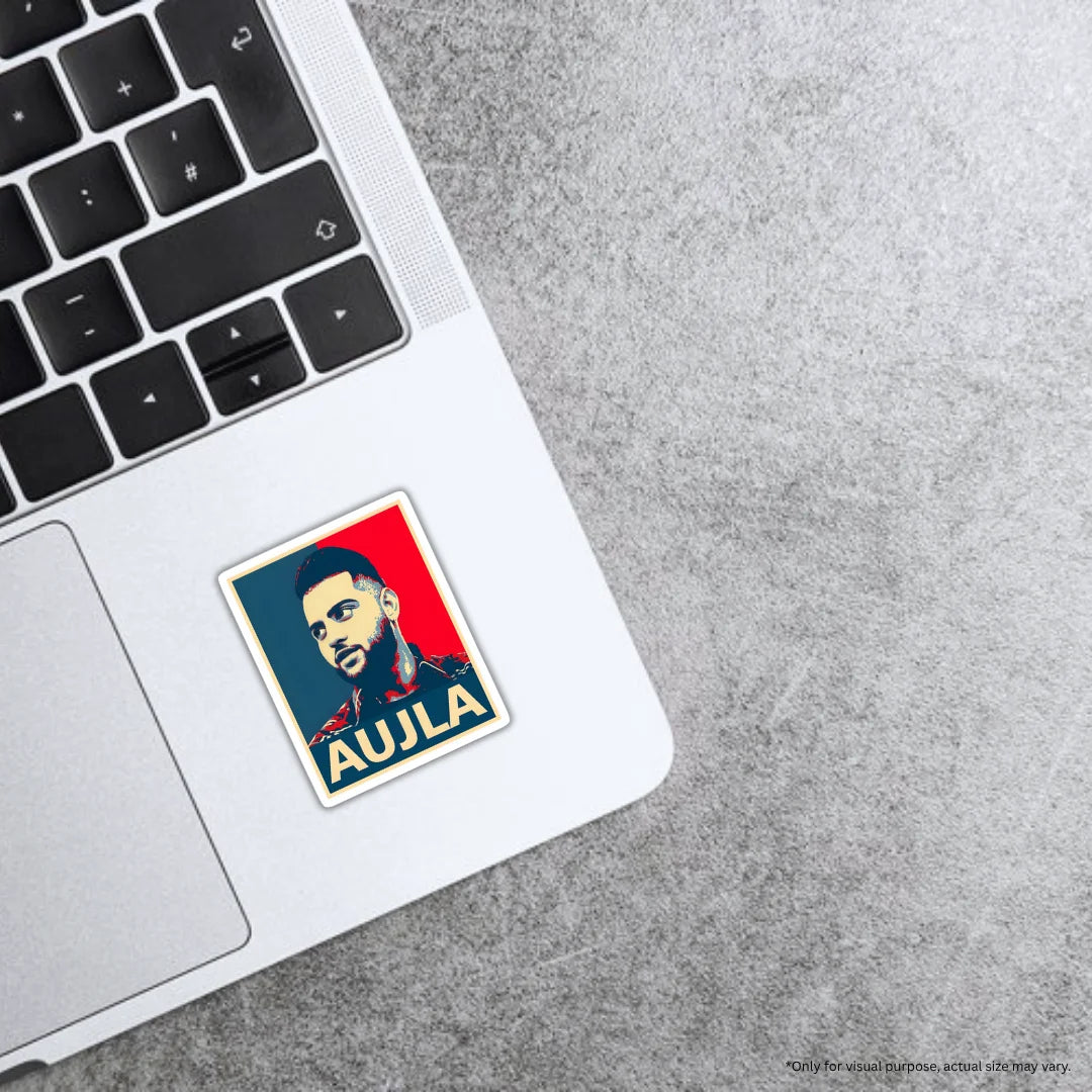 Karan Aujla premium waterproof and scratch-resistant sticker by Drache