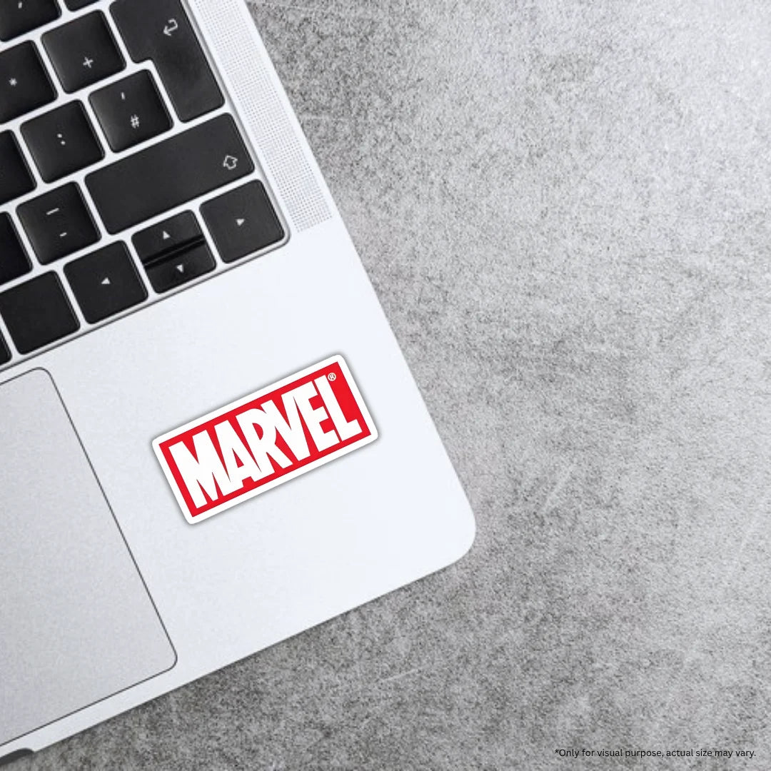 Marvel Logo Original premium waterproof and scratch-resistant sticker by Drache