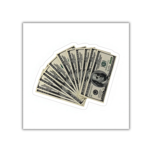 Money design sticker with stylish high-quality printing, durable finish and zero-residue removal by Drache
