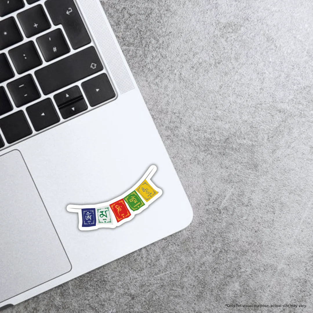 Mountain Flag 2 design sticker with stylish high-quality printing, durable finish and zero-residue removal by Drache