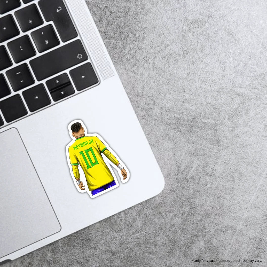 Neymar Jr 10 design sticker featuring durable finish, high-quality printing and zero-residue removal by Drache