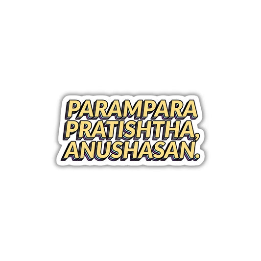 Paramparra design sticker with stylish high-quality printing, durable finish and zero-residue removal by Drache
