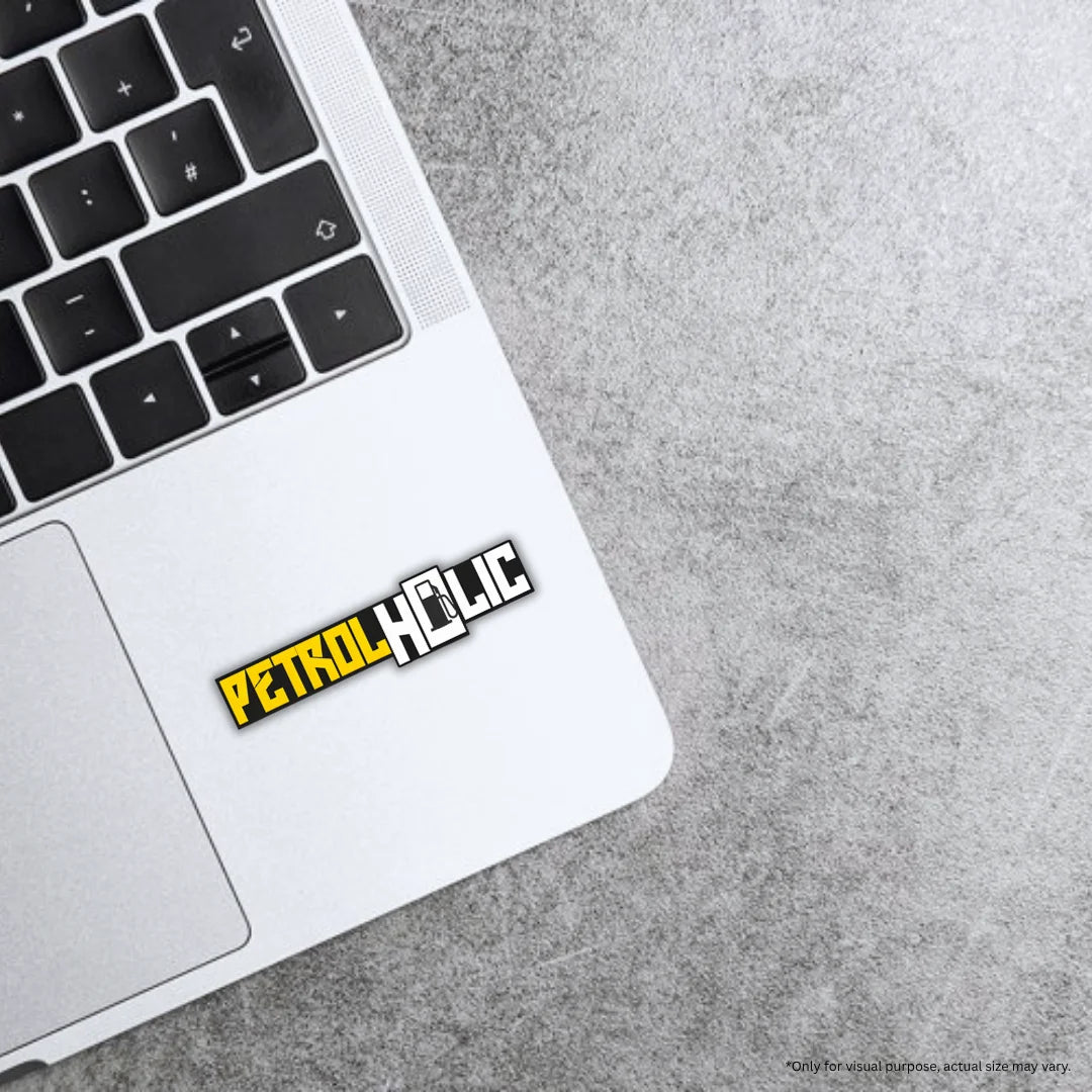 Petrolholic design sticker with detailed high-quality printing, durable finish and zero-residue removal by Drache