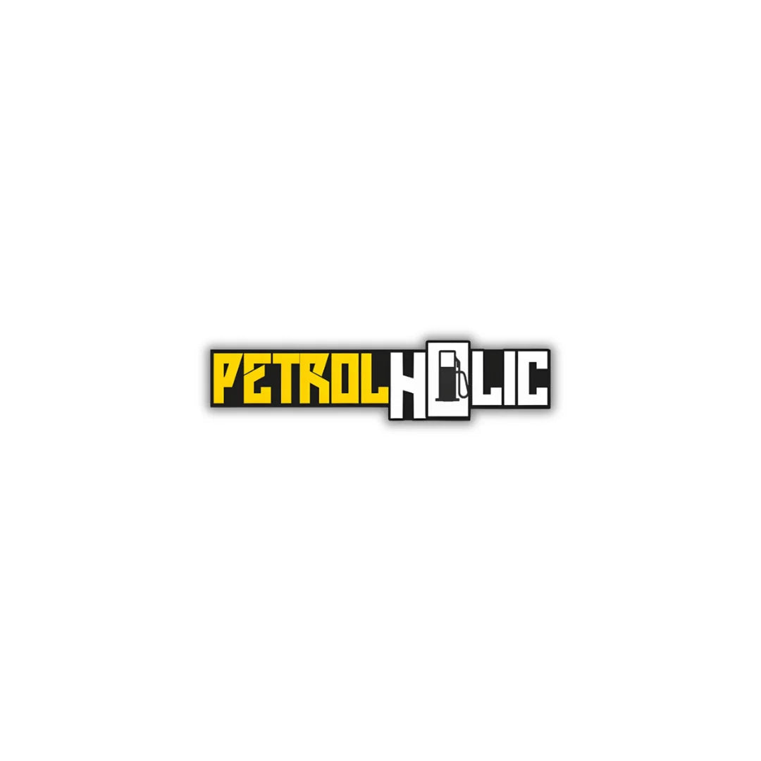 Petrolholic sticker featuring a bold automotive enthusiast design, premium printing, waterproof quality and scratch-resistant finish